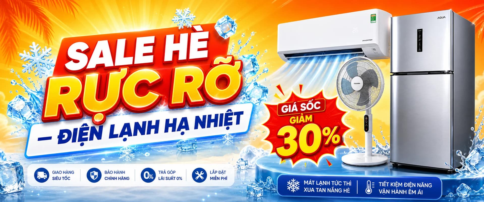 Sale hè rực rỡ — Điện lạnh hạ nhiệt