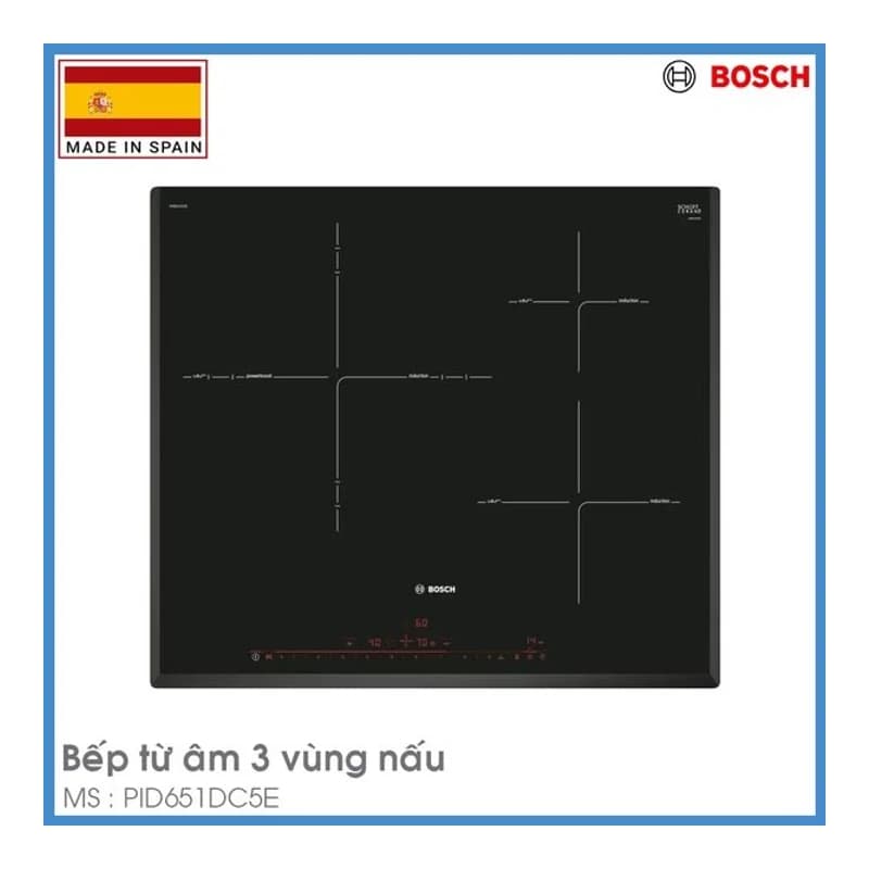 Bếp từ Bosch PID651DC5E 3 vùng nấu