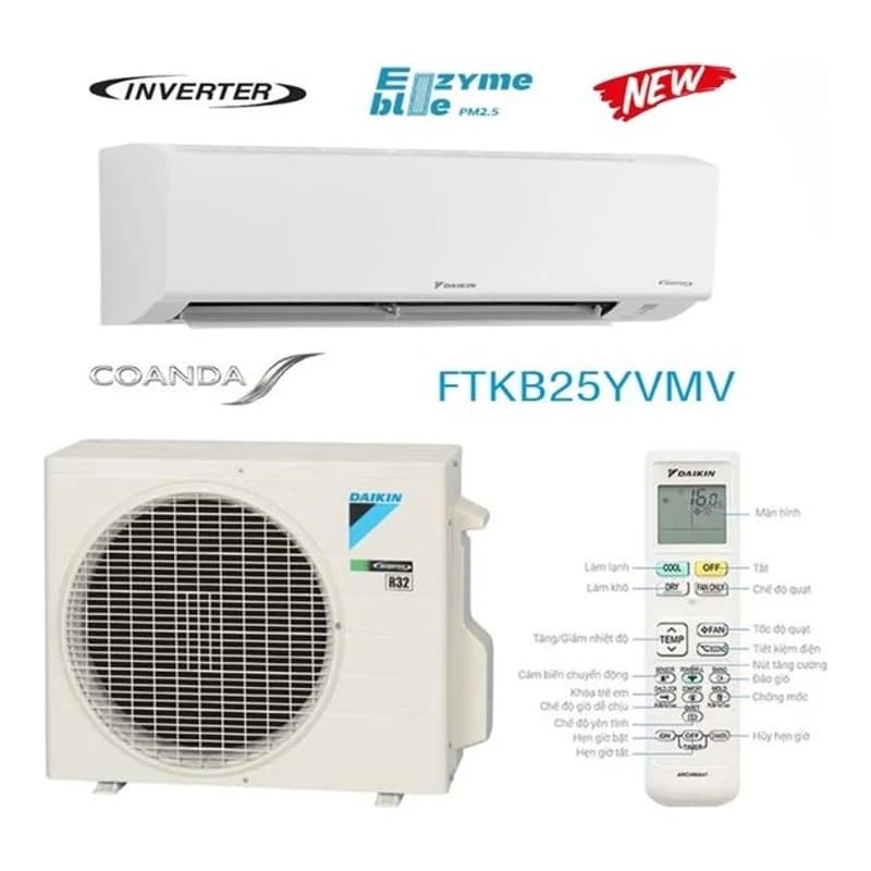 Điều hoà Daikin Inverter 1HP FTKB25YVMV