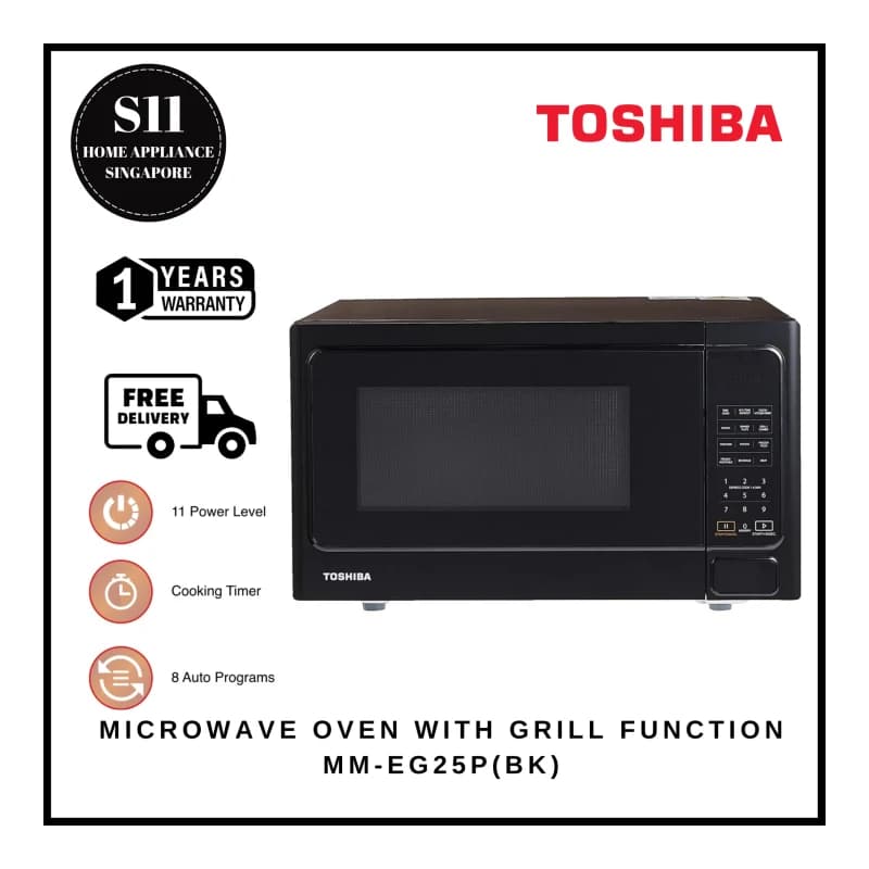 Lò vi sóng Toshiba 25L có nướng MM-EG25P(BK)