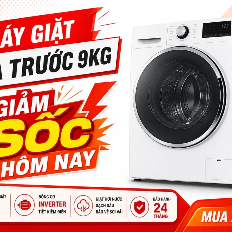 Máy giặt LG cửa trước 9kg AI DD Inverter