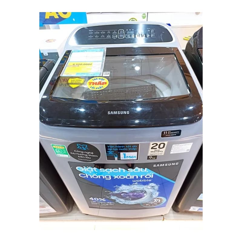 Máy giặt Samsung 9kg cửa trên WA90T5260BV/SV
