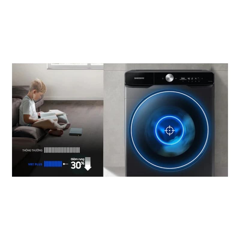Máy giặt Samsung Inverter AI 9kg WW90T634DLH/SV