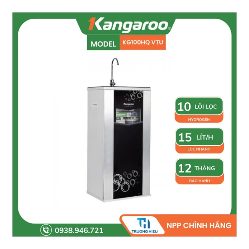 Máy lọc nước Hydrogen Kangaroo KG100HQ VTU 9 cấp