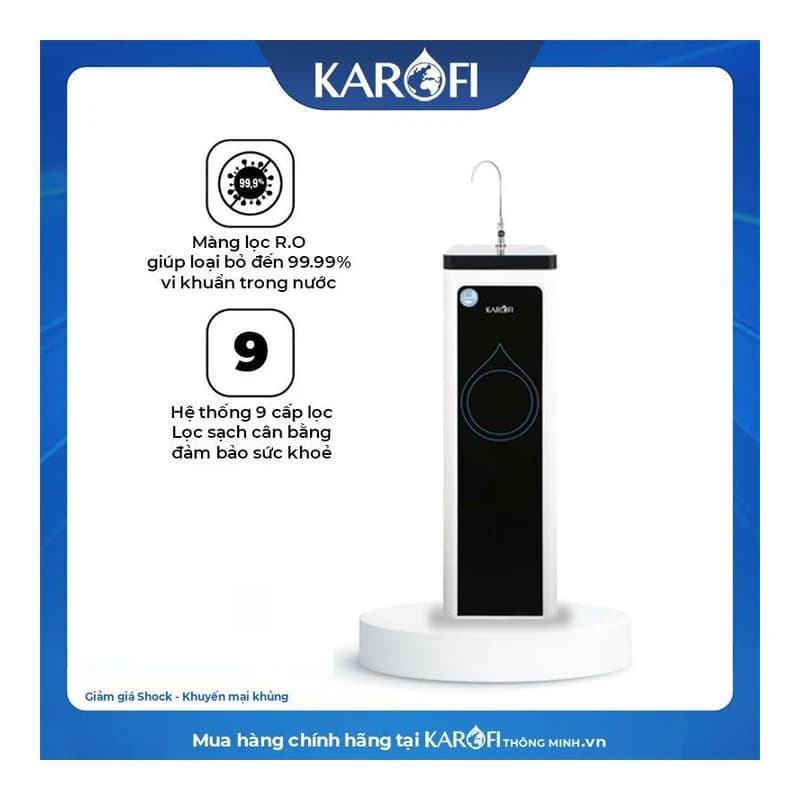 Máy lọc nước Karofi Optima E-S139 9 cấp