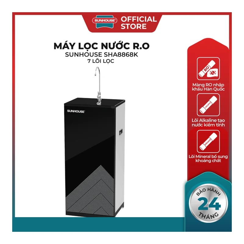 Máy lọc nước Sunhouse SHA8868K 9 cấp