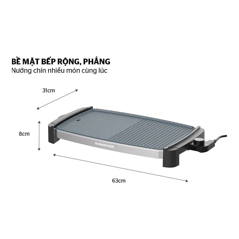 Bếp nướng đôi mini Sunhouse SHD4612