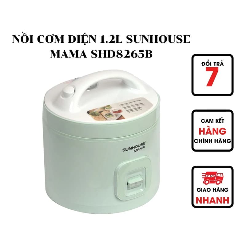 Nồi cơm điện Sunhouse Mama SHD8120W 1.2L