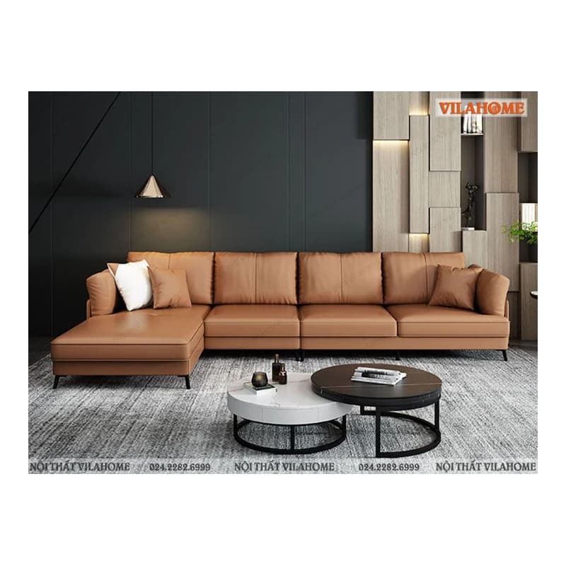 Sofa góc da cao cấp L-Shape VV-002