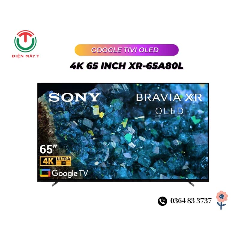 Tivi Sony OLED 65 inch 4K Google TV XR-65A80L