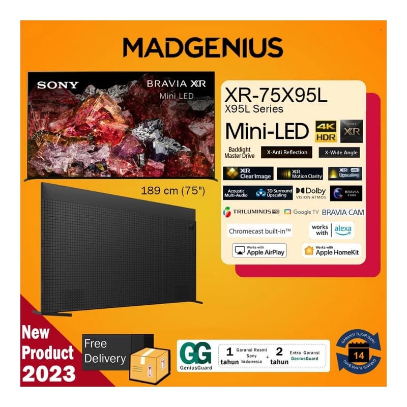 Tivi Sony Bravia XR Mini LED 4K XR-75X95L 75 inch
