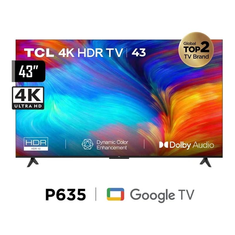 Tivi TCL 43 inch 4K Google TV 43P635
