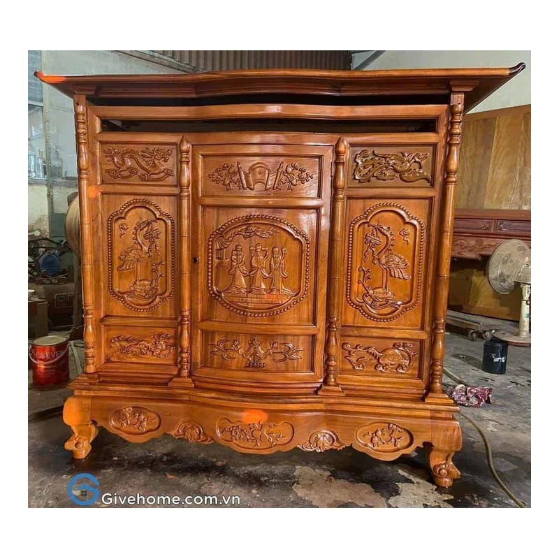 Tủ thờ mini 1m07 cho căn hộ chung cư
